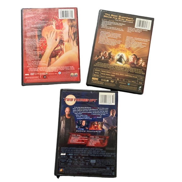 Blockbuster DVD’s Spiderman 1. Spiderman 2 and Daredevil. 6 DVD’s - Picture 2 of 3